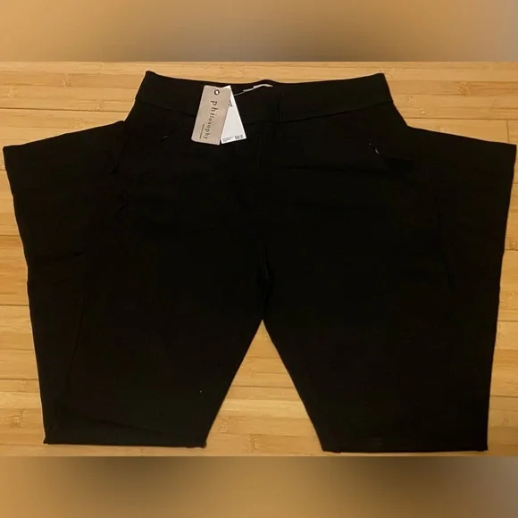 Philosophy Black Stretch Work Pants Small Petite NWT - Picture 5 of 9